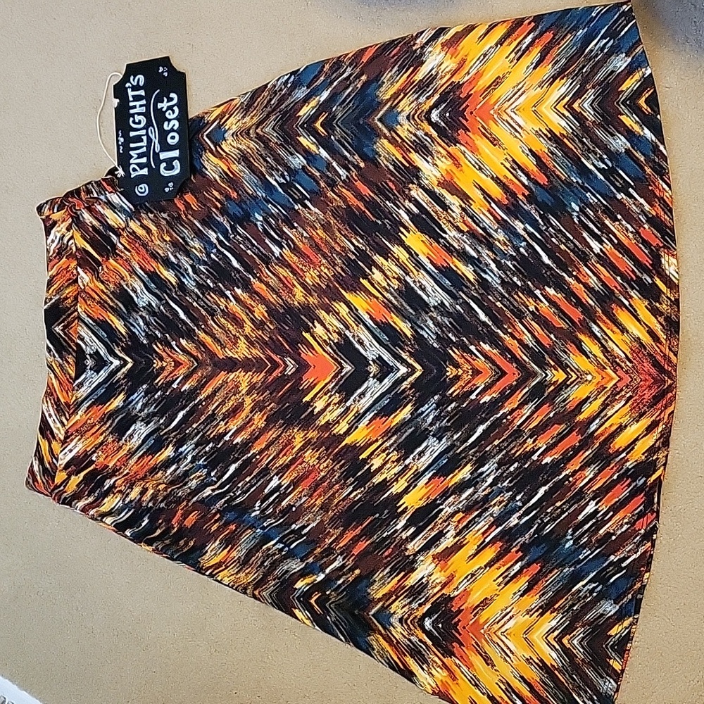 Kim Rogers Small Skirt A-Line / Full Black Brown Teal White Orange Yellow